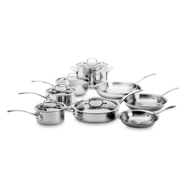 Calphalon Tri-Ply Stainless Steel 13-Piece Cookware Set