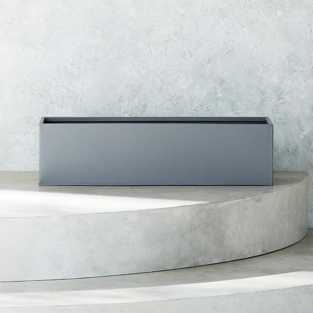 Stax Grey Indoor/Outdoor Railing Planter