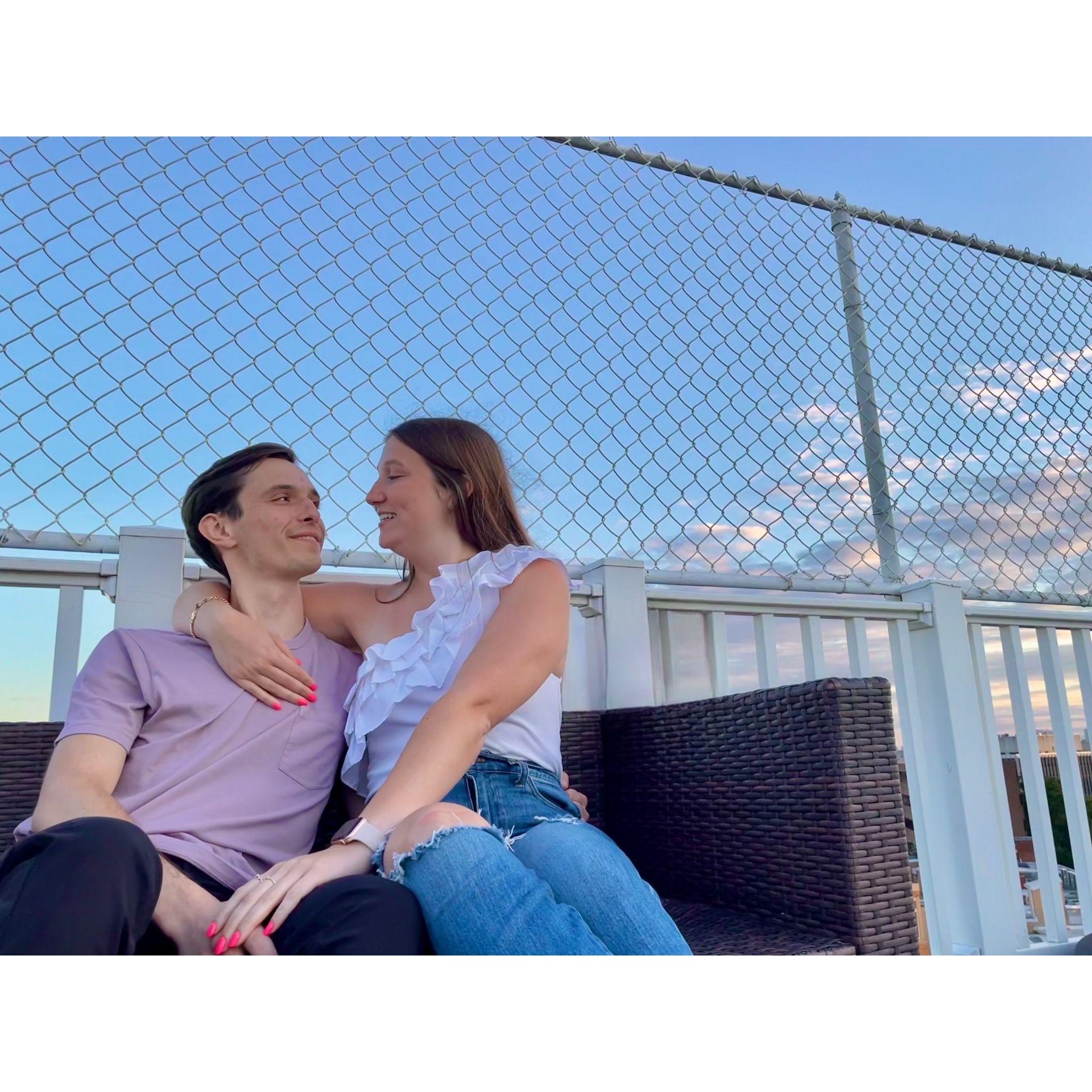 In DC on Katie's rooftop