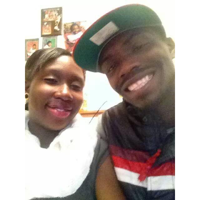 I was oh so pregnant, at least I was able to get this man to show some teeth.