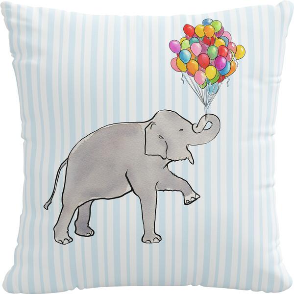 Pillow, Elephant Stripe Blue