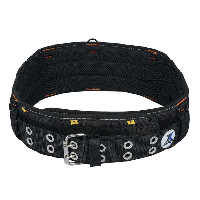 Zeluga 20-222 Heavy Duty Polyester Tool Rig Padded Belt, Black