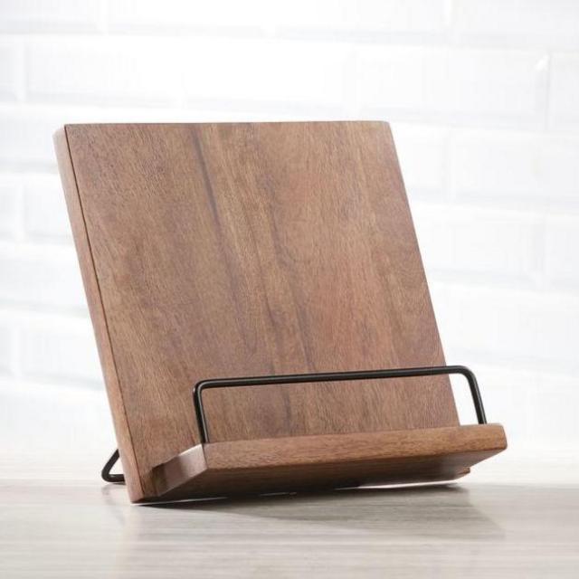 Mango Wood Cookbook Stand