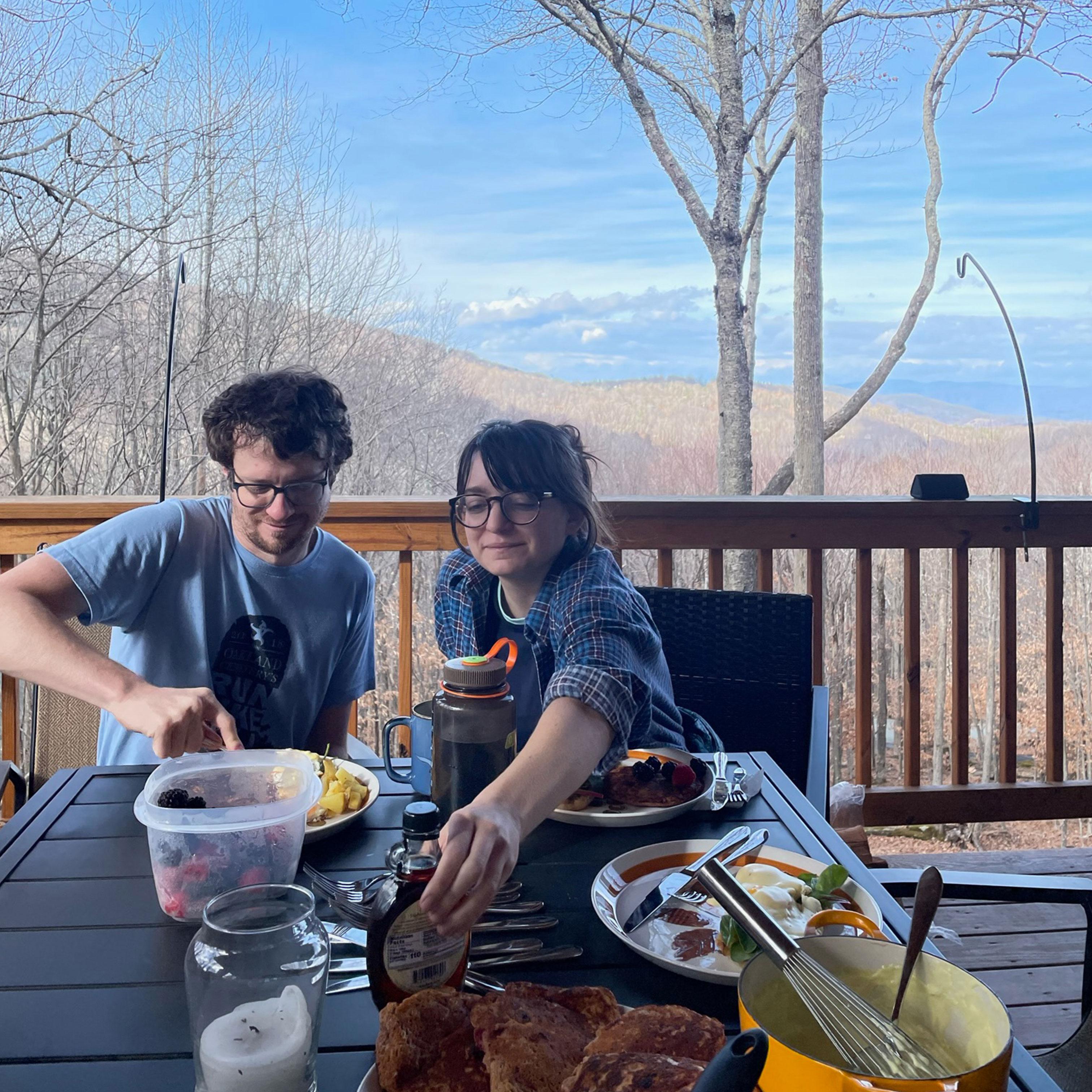 In the NC mountains with friends on New Year's Day (2022)