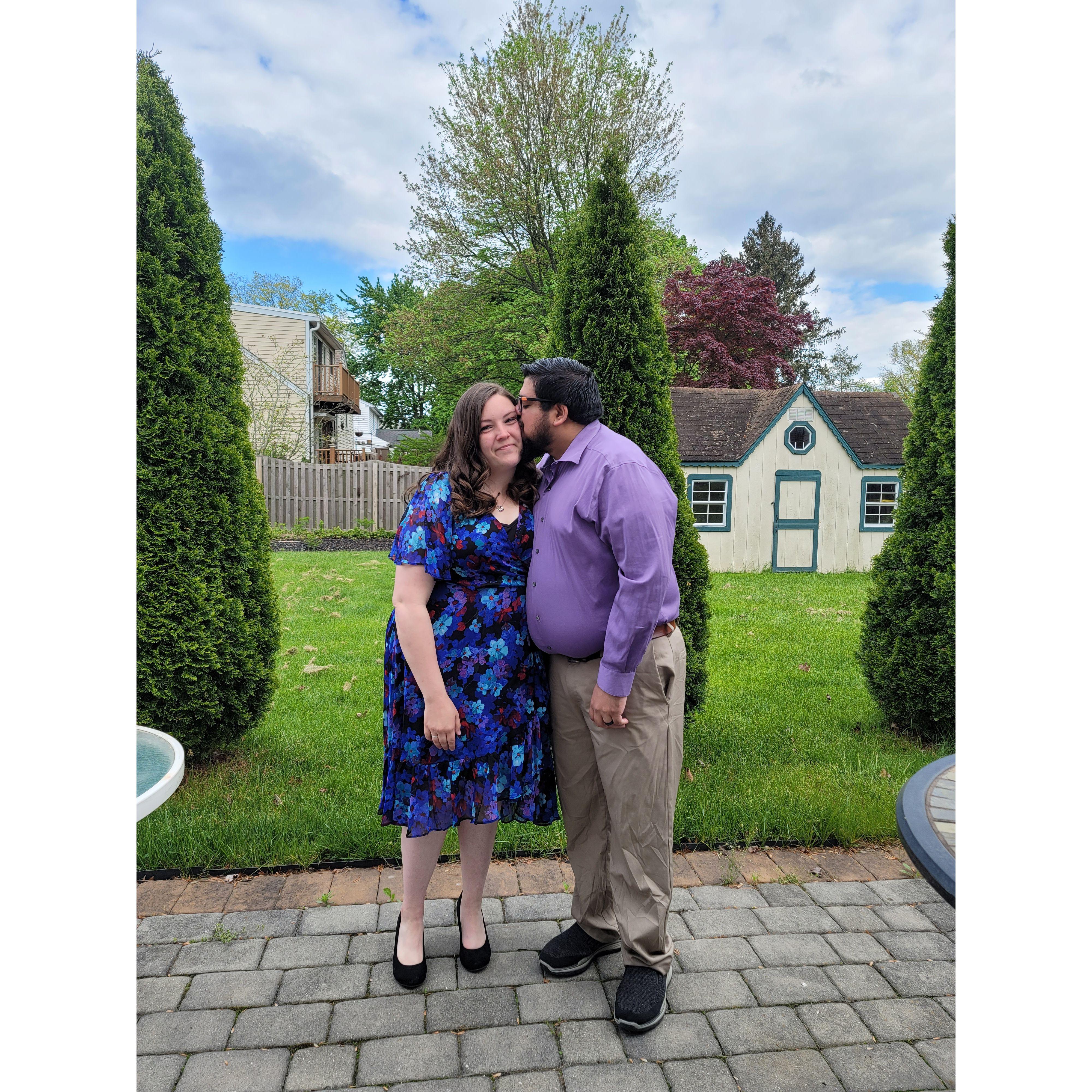After we said "I do!" at our home on May 5, 2023.