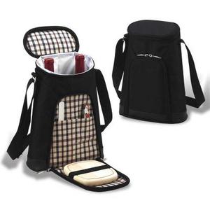 London 2 Bottle Tote with Cheese Set #7278