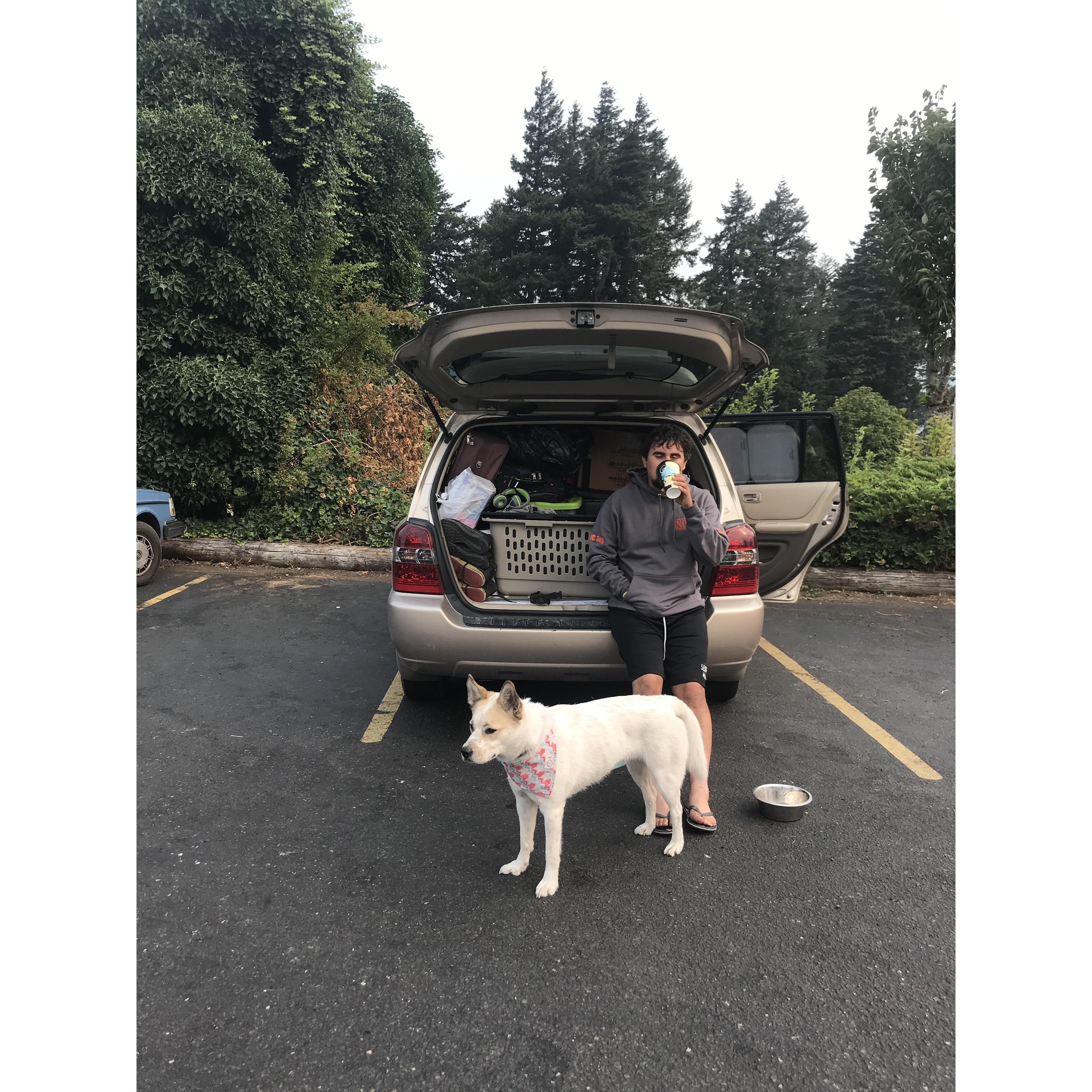 We decided to make moving an adventure and do a road trip.