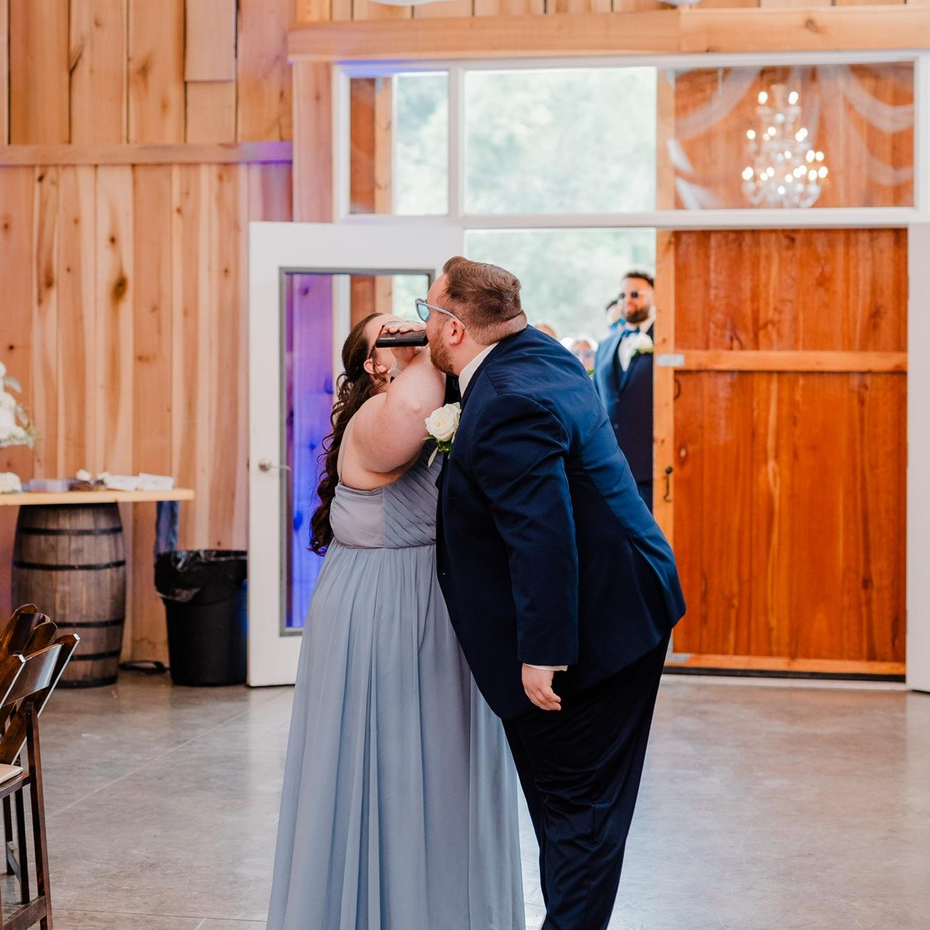 Celebrating Alex and Allyson Ferrell at their wedding