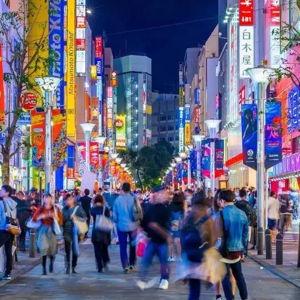 Shopping in Ikebukuro, Japan