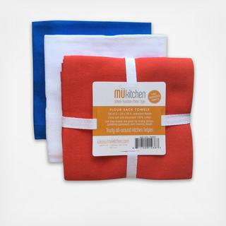 Flour Sack Towels, Set of 3