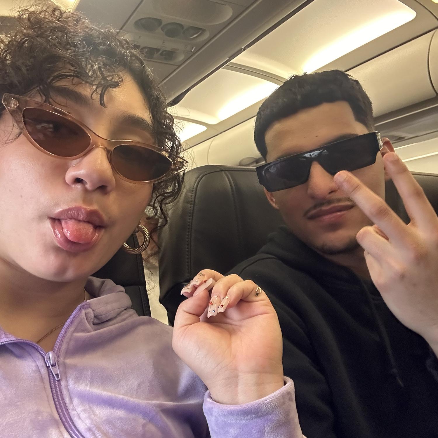 That time we went on a cruise and our flight had to make an emergency landing and we missed it but it was okay because we booked a better one for the next day.