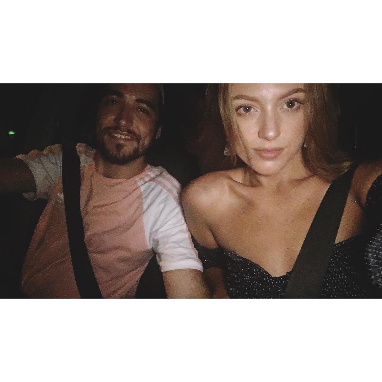 Our first night out on the town in Mobile in a very long time. This was taken in the drive thru of Whataburger after we decided we were actually just tired and hungry.