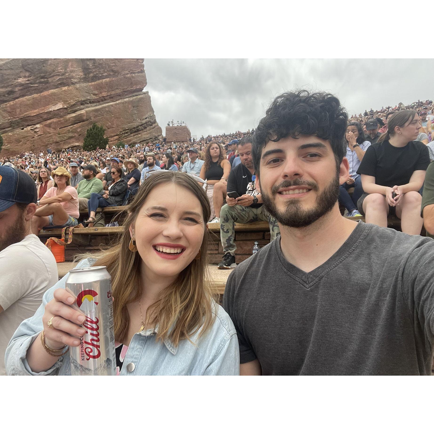 Avett Brothers, first Red Rocks Concert