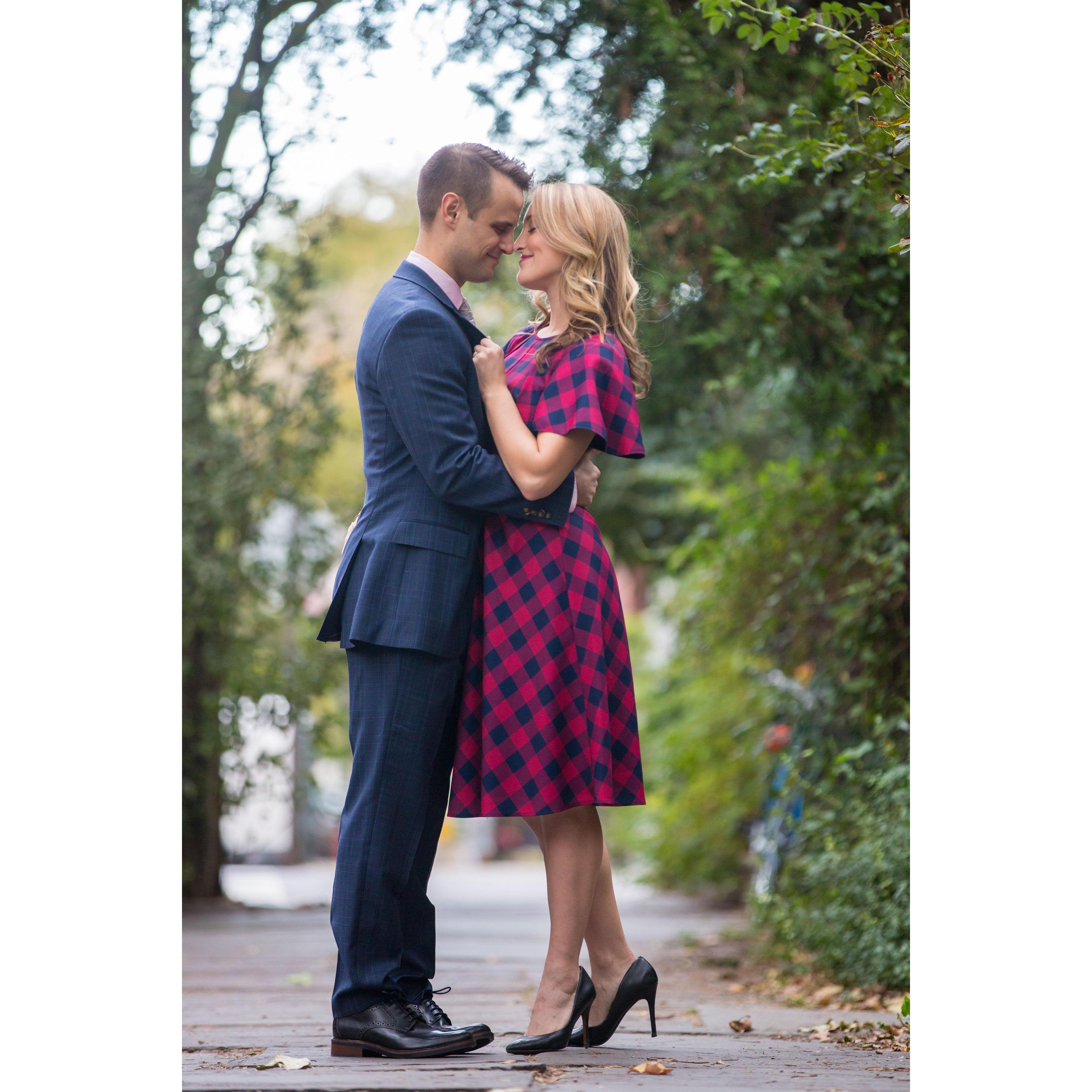Engagement shot by David Perlman Photography