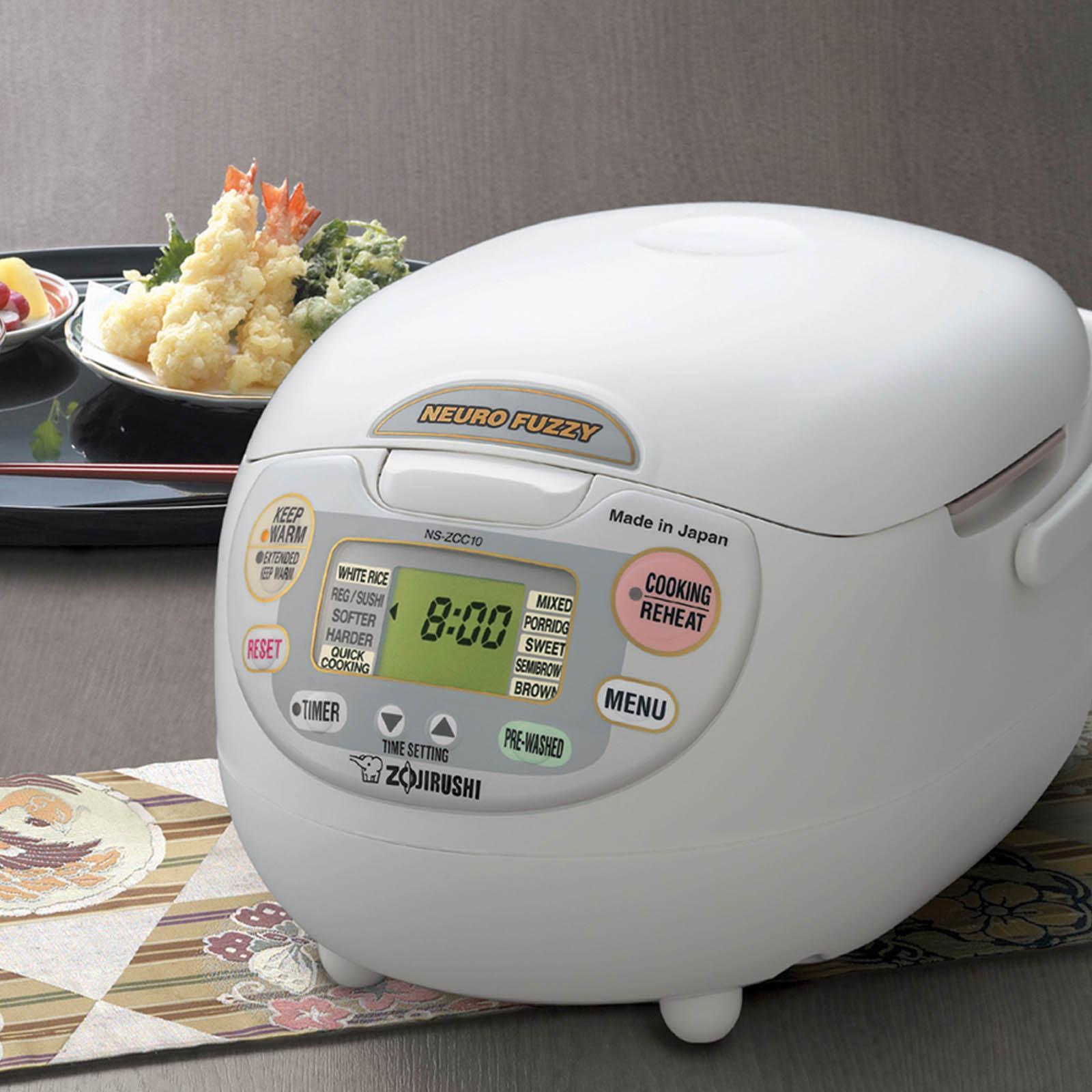 Zojirushi Neuro Fuzzy 5.5-cup Rice Cooker & Warmer - White