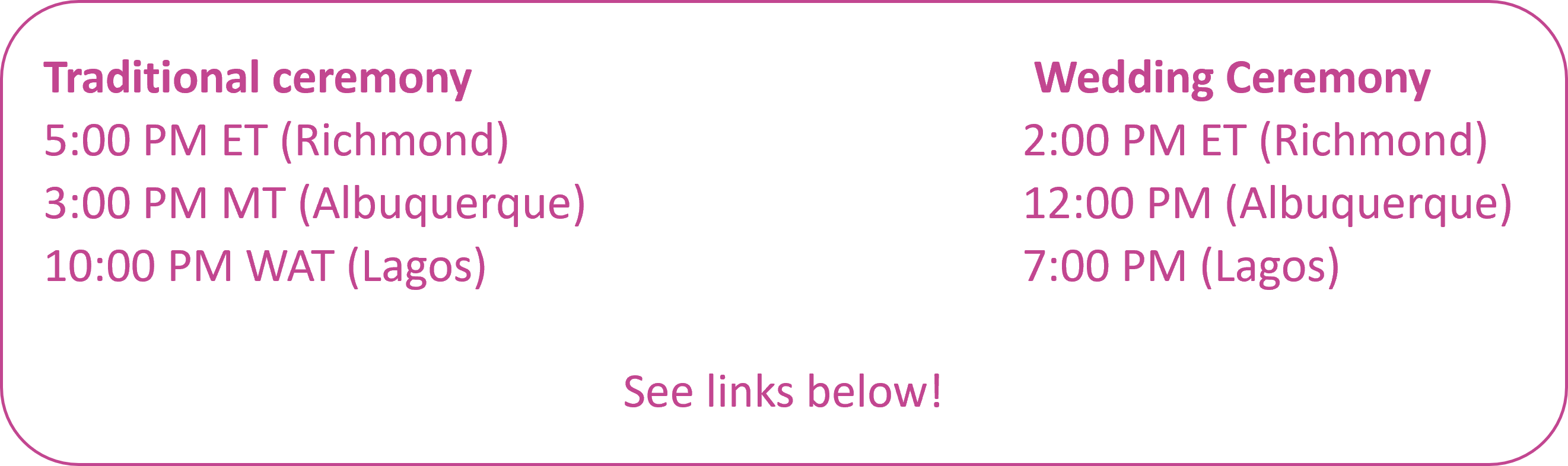 The Wedding Website of Temi Akinola and Samuel Ojetola