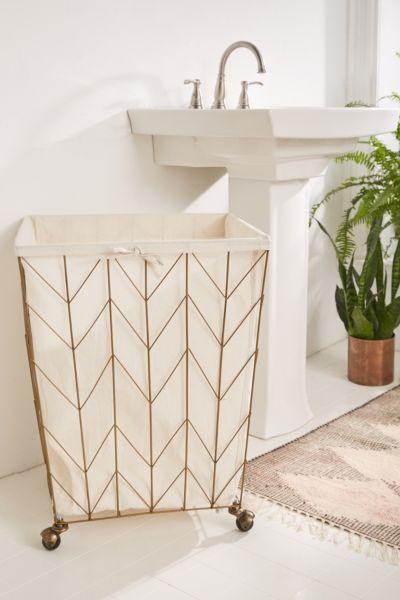 Chevron Frame Wire Hamper