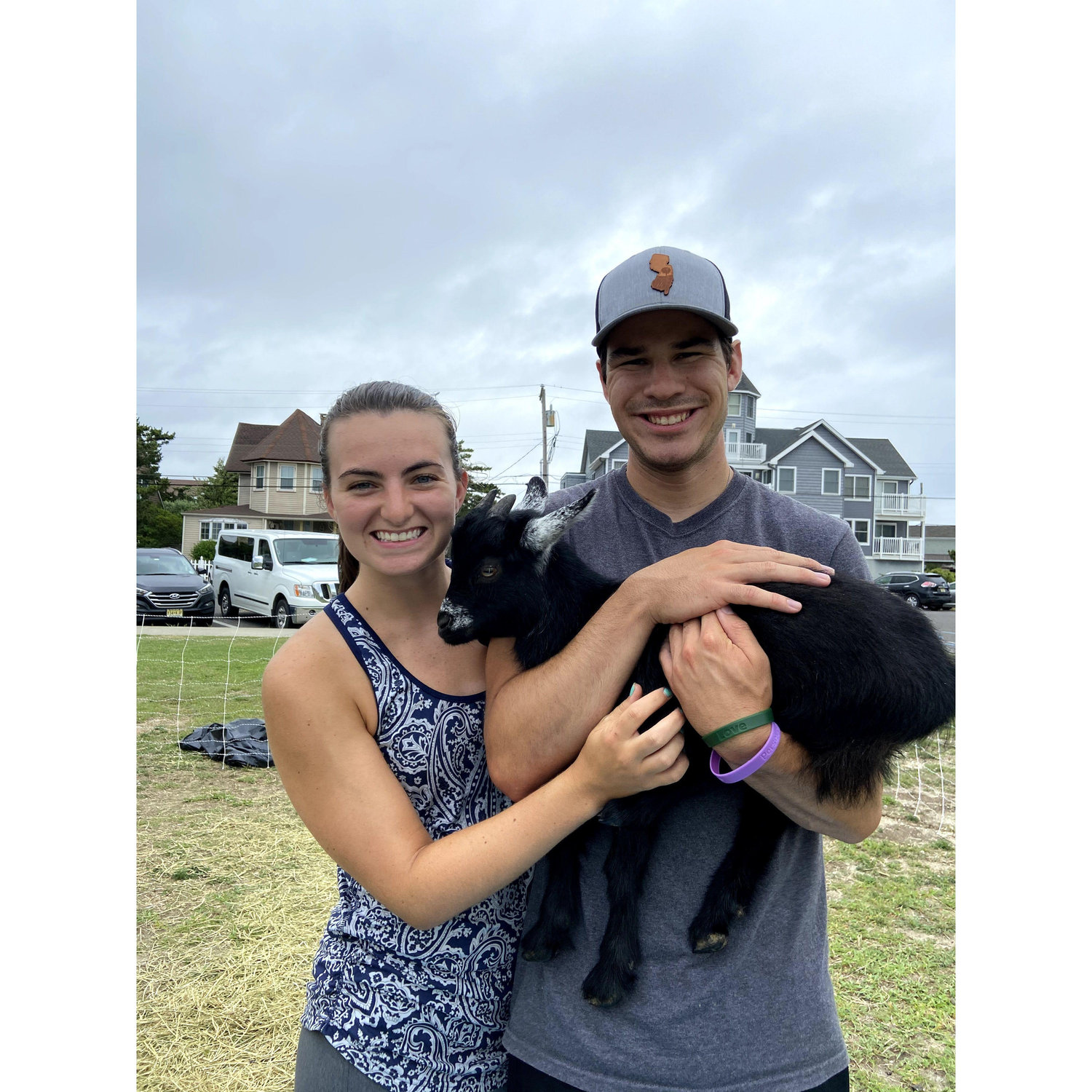 July 2020. Beach Haven, LBI. Goat yoga!