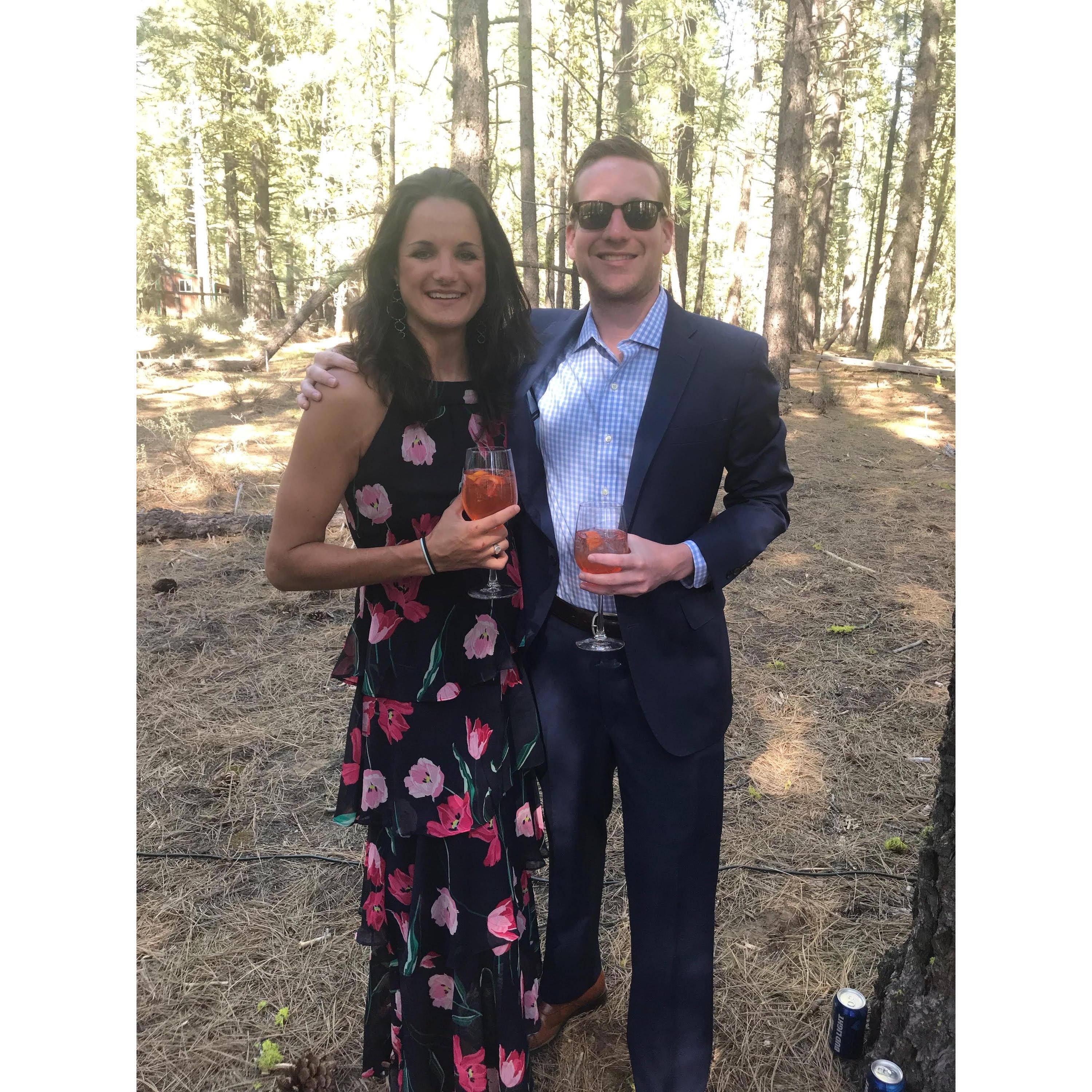 Nothing pairs with a woodsy pic like an aperol spritz