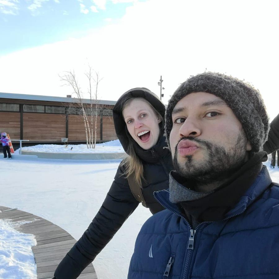 Ice skating