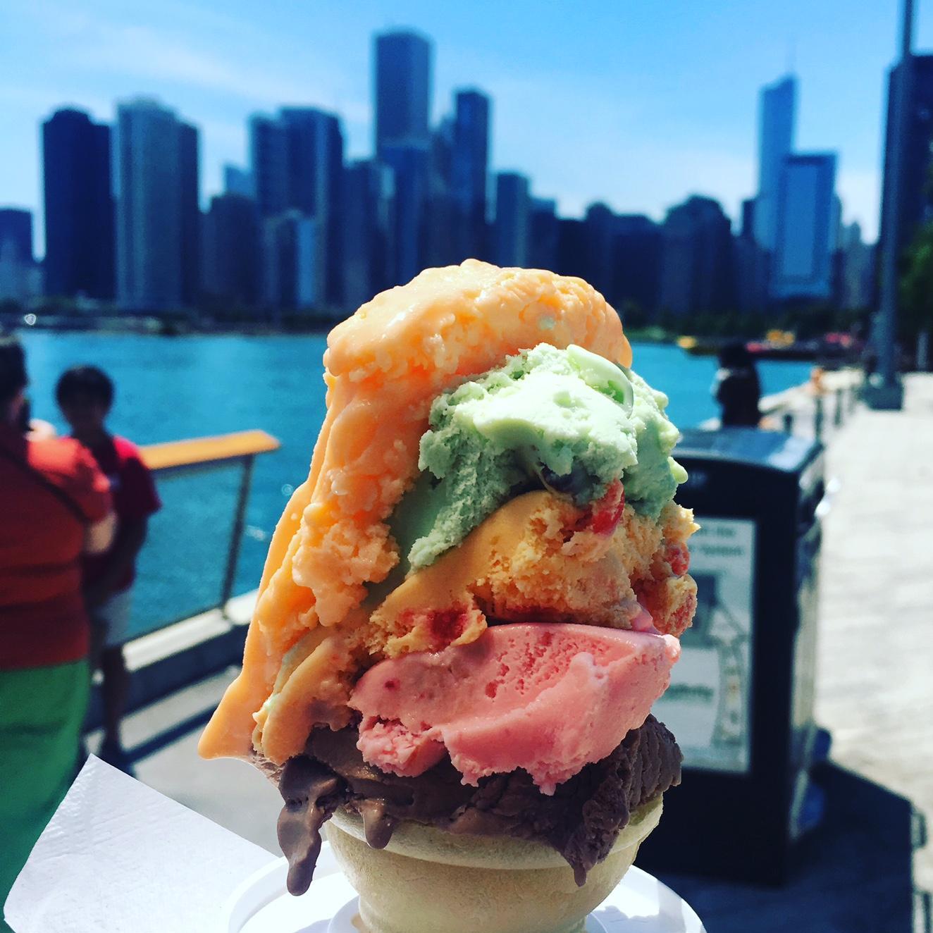 We think it's a good sign that we can nicely share a Rainbow Cone!