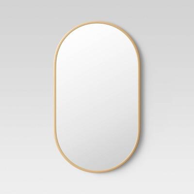 16"x28" Stamped Metal Mirror Brass - Project 62™