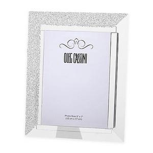 Oleg Cassini Ice Crystals 5-Inch x 7-Inch Picutre Frame