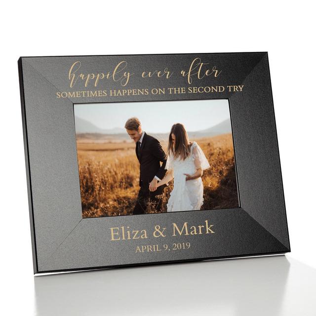 Second Marriage Picture Frame | Personalized Second Marriage Photo Frame | Second Marriage Wedding Gift | Remarried Couple Picture Frame