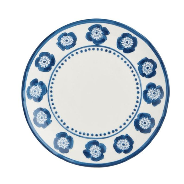 Flower Rim Salad Plate