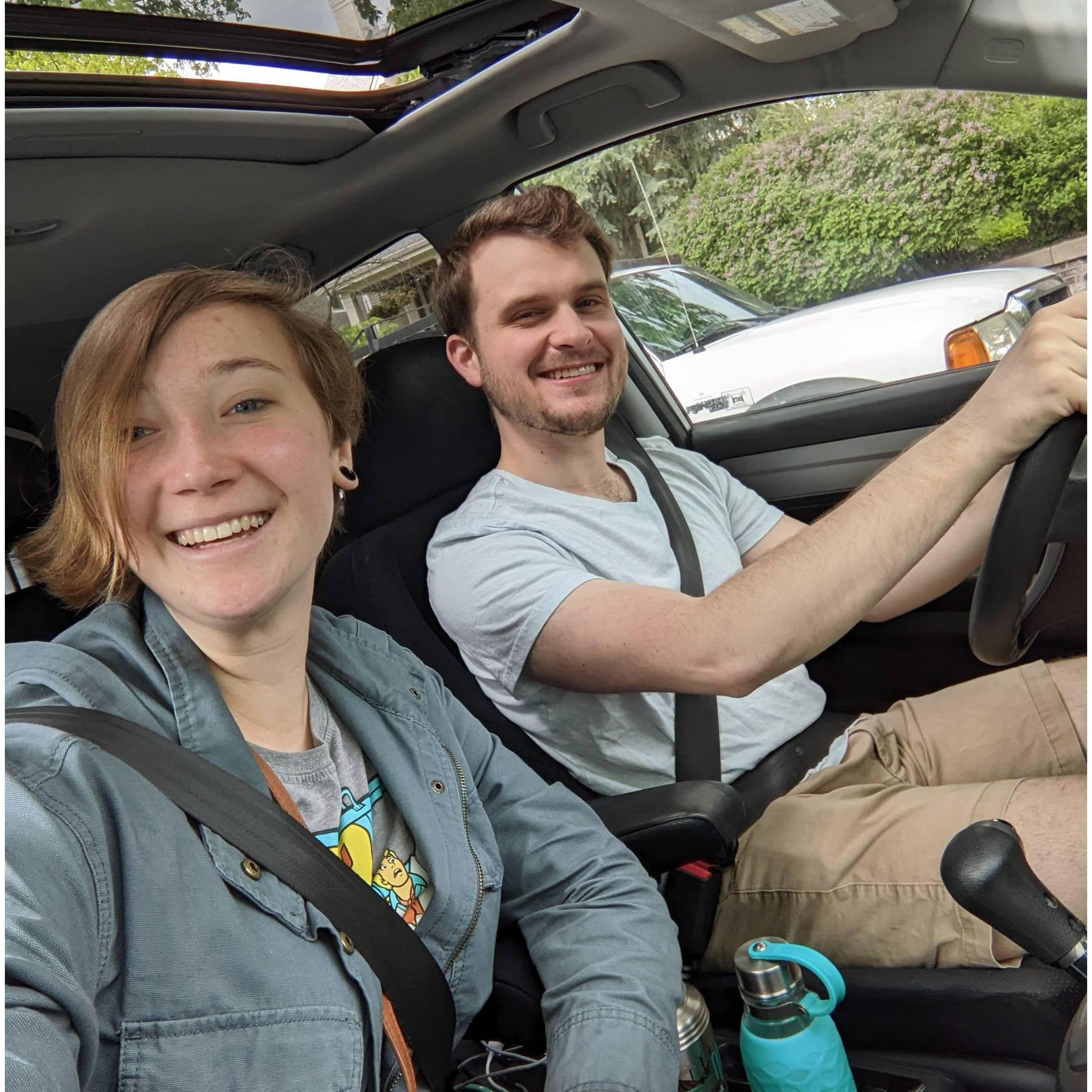First day road tripping together!
