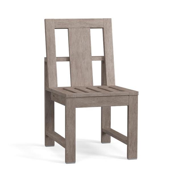 Indio Wood Dining Side Chair Frame, Gray Driftwood