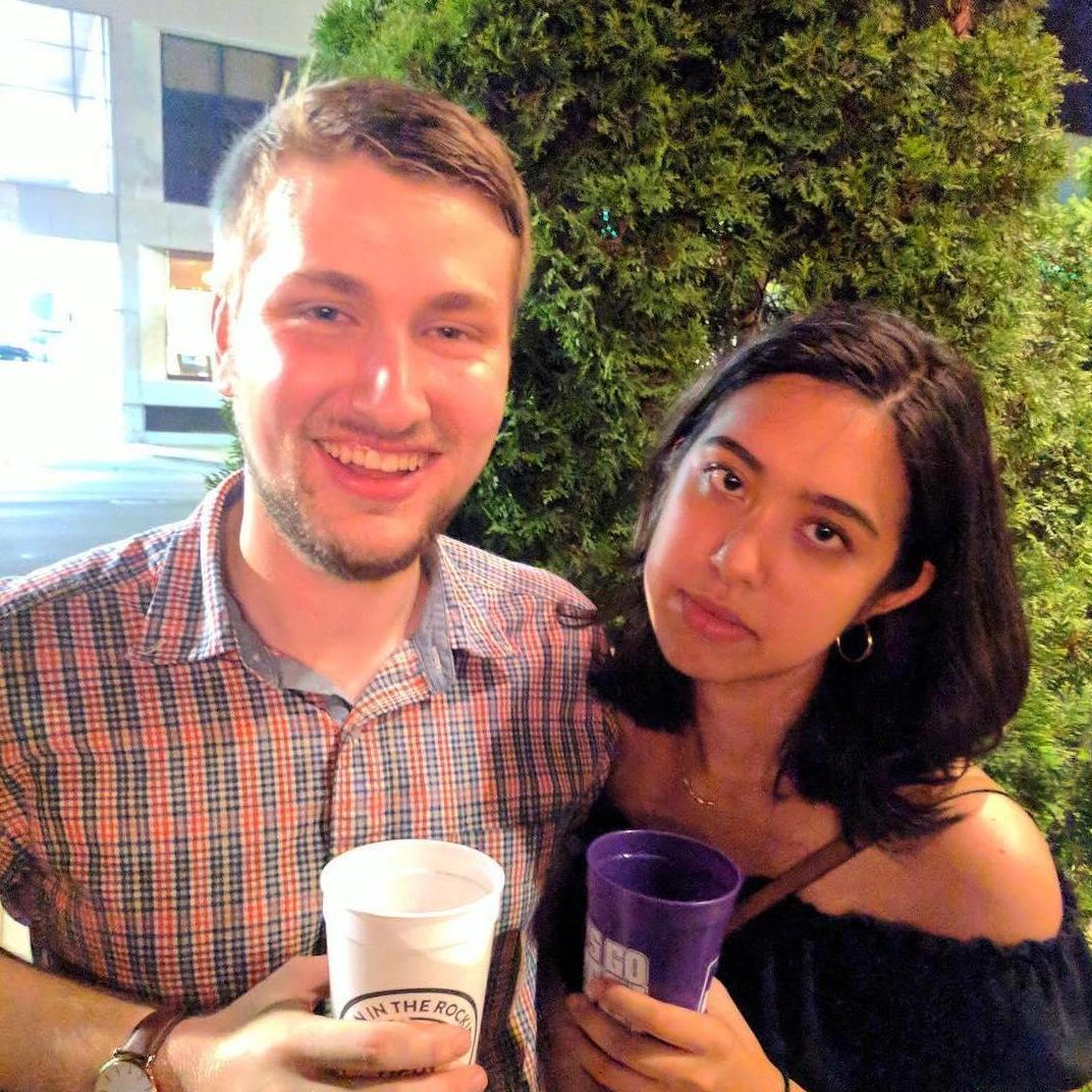 Camille and Scott at Nevins (circa 2017!) End of junior year.