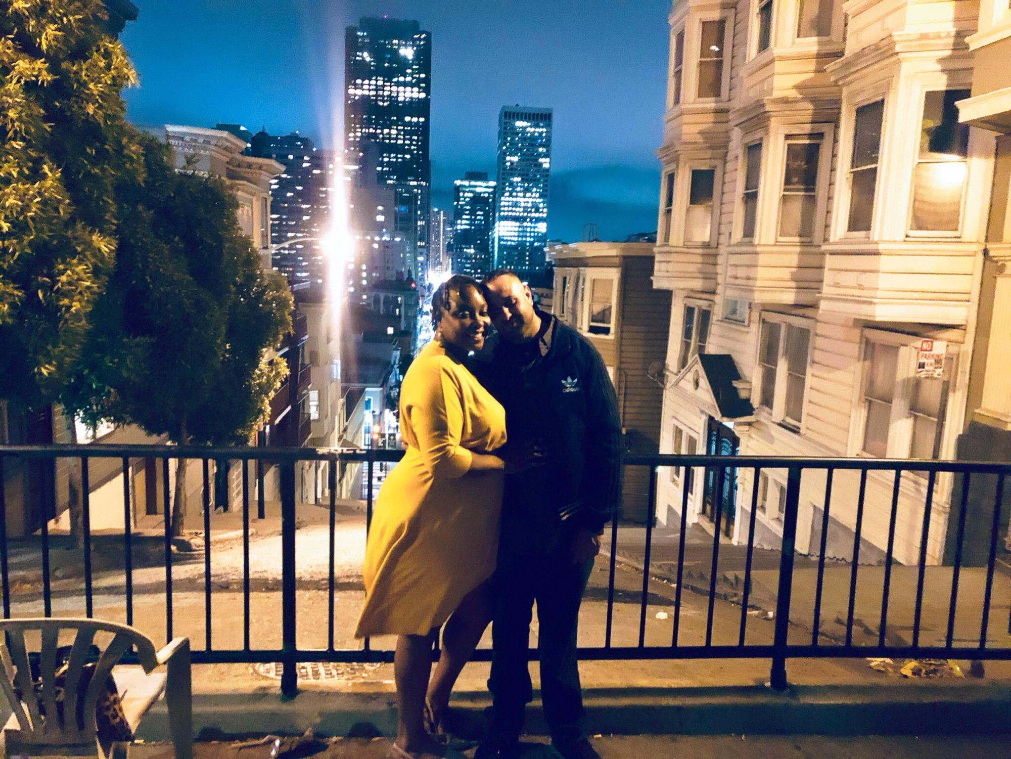 Our first date.
