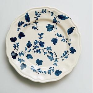 Flora Dinner Plate, Blue