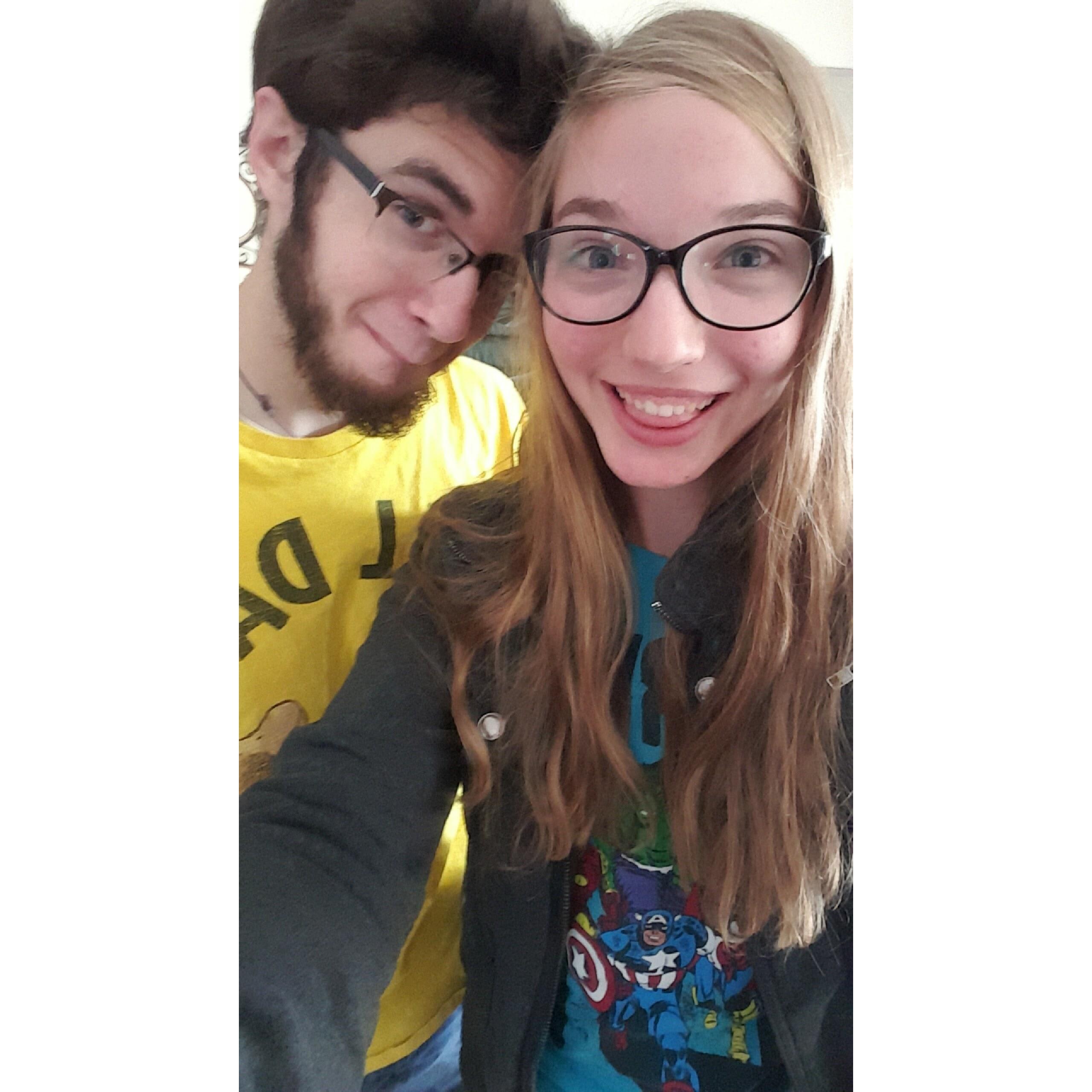 The first time Elliot visited me, Shayna, at college. I was very excited.