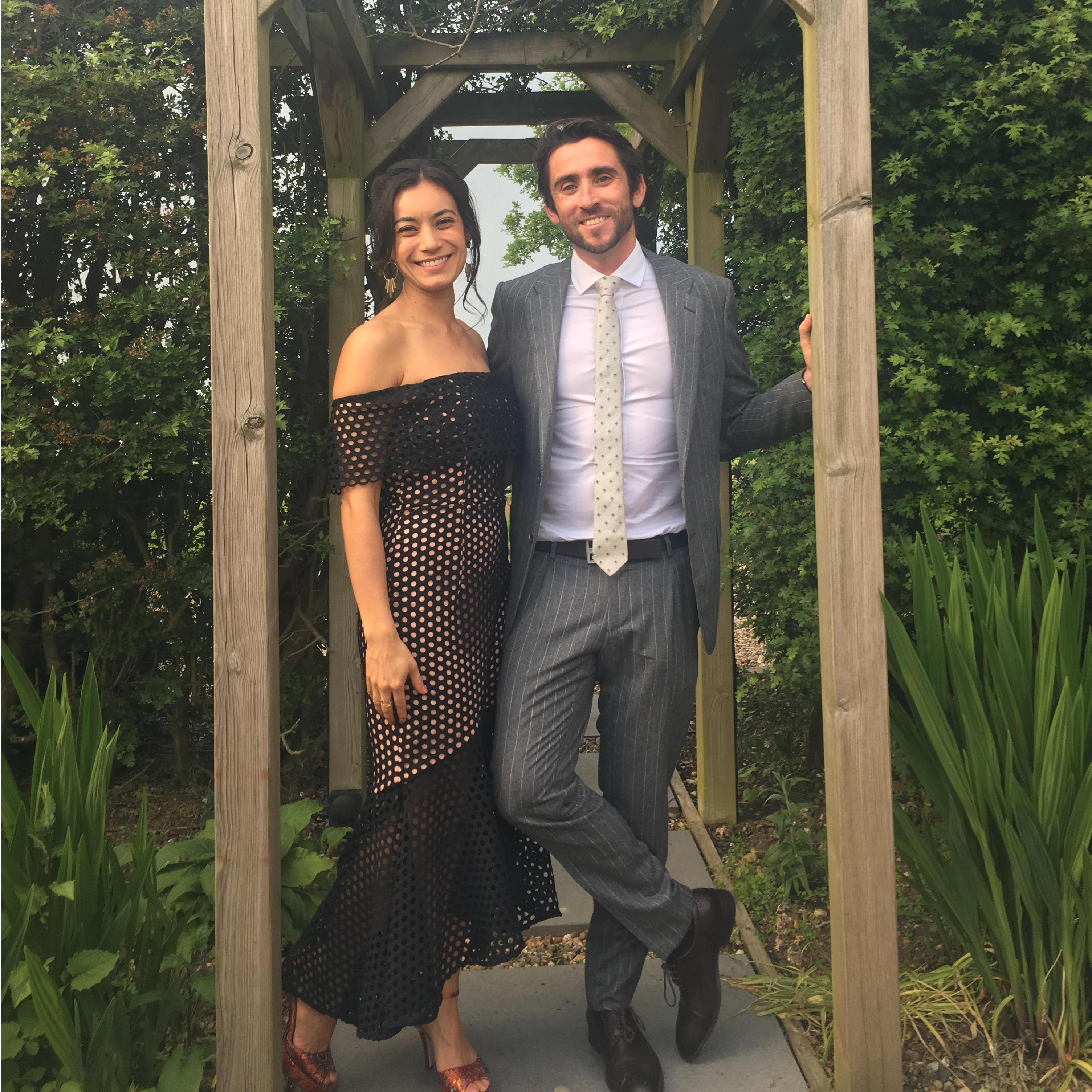 Celebrating Joe and Rebecca's wedding in London, May 2018