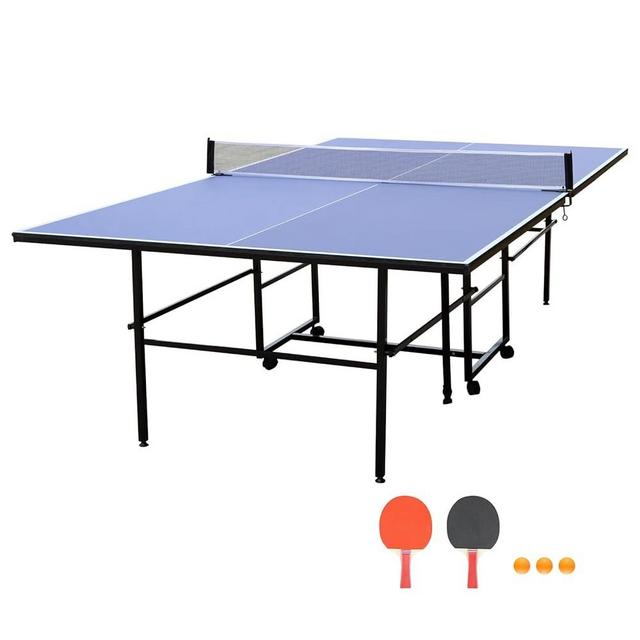Ucootifly Foldable Ping Pong Table Portable 4.5FT/6 FT/9FT Table Tennis Table Foldable for Indoor Outdoor Games - Quick Assembly