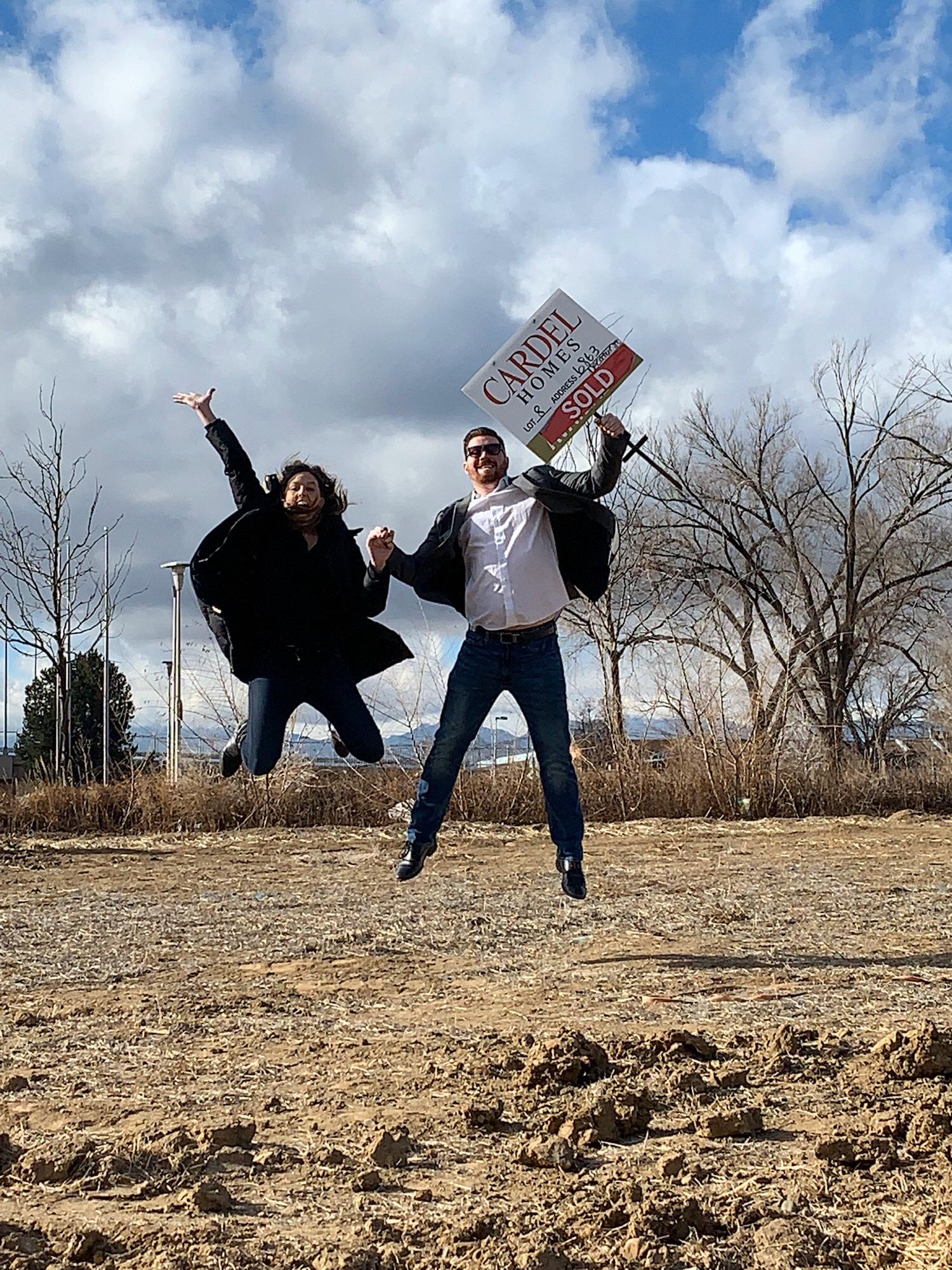 The day we put the deposit down on our house 💕