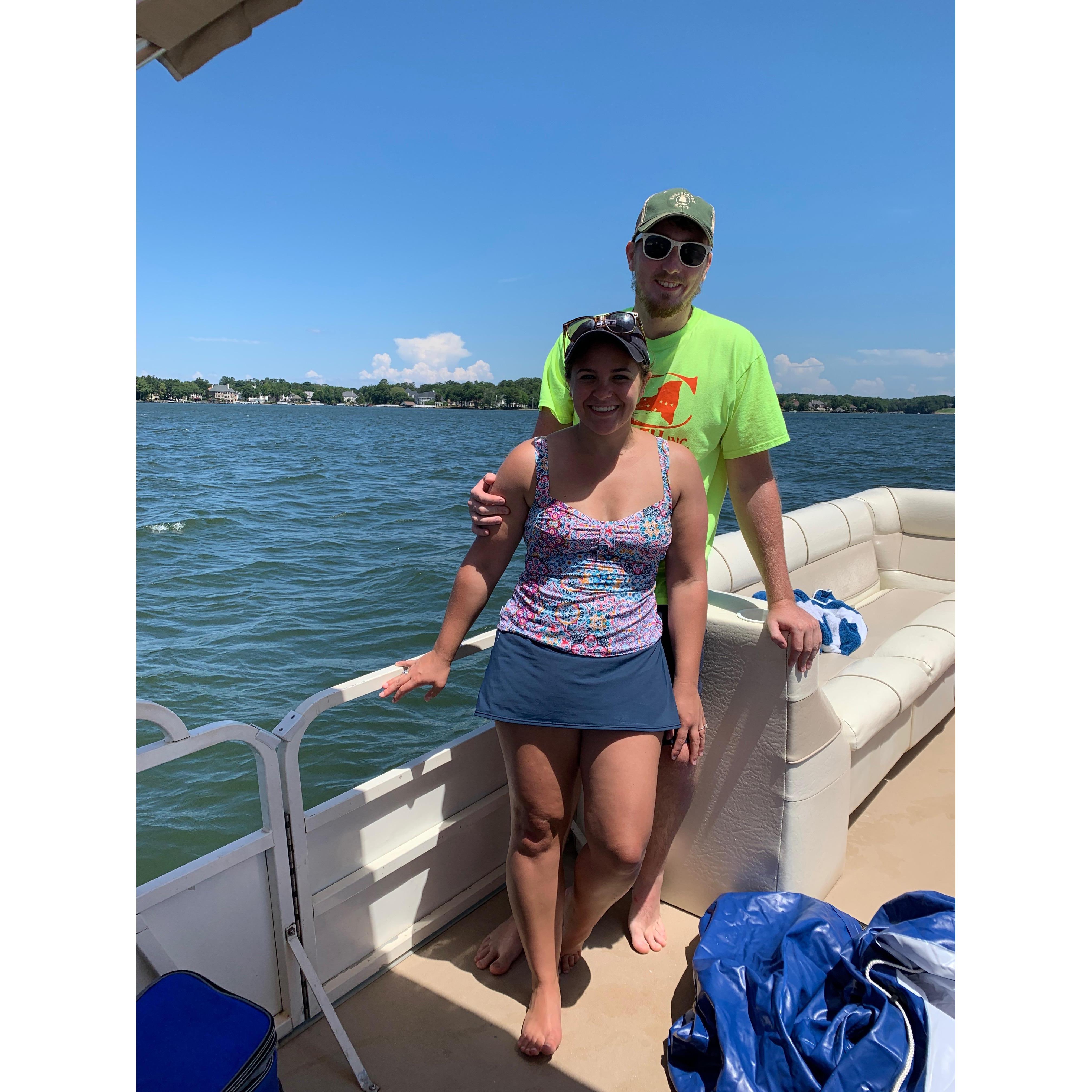 Boating on lake Norman!