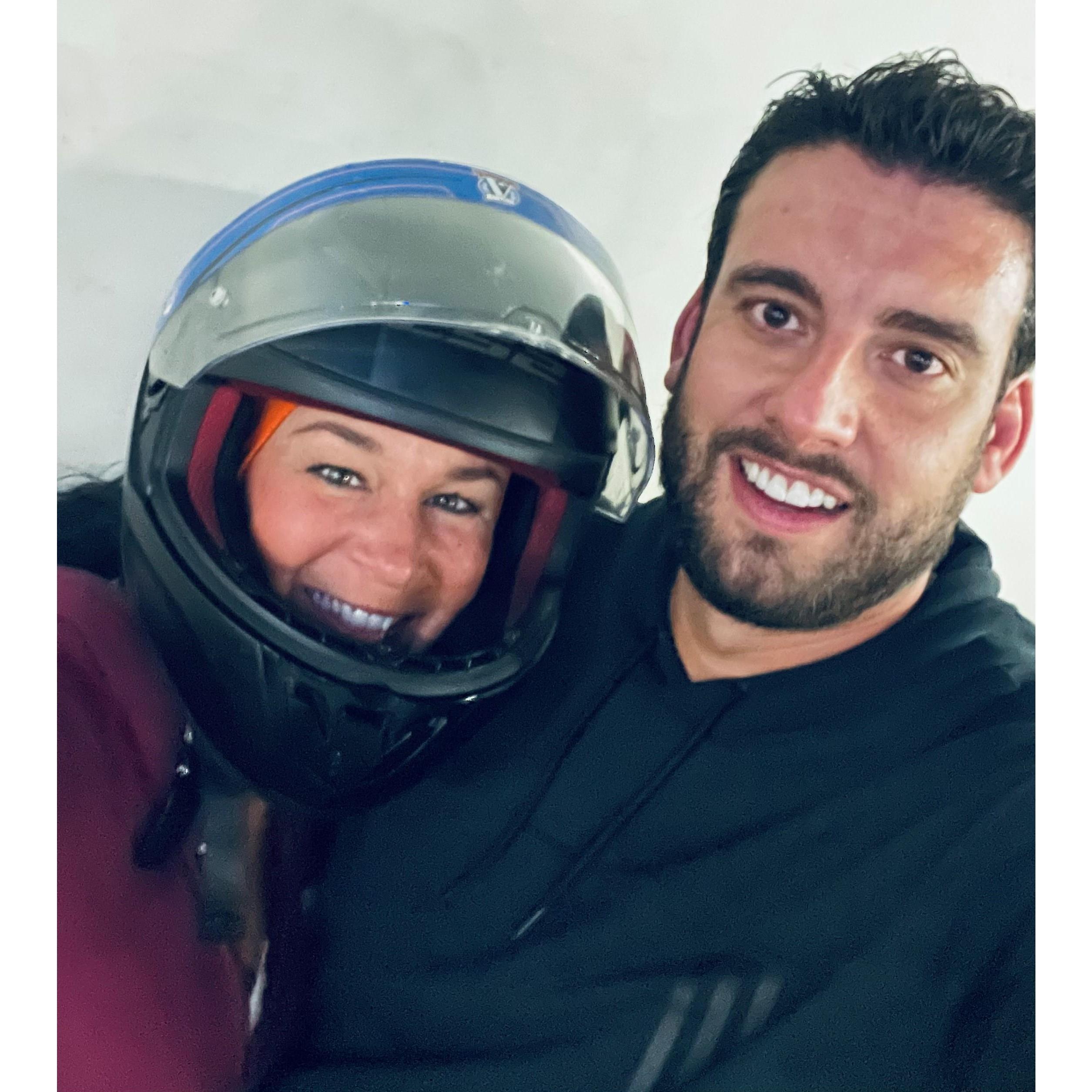 Racing go-carts for Nick's birthday (I lost)