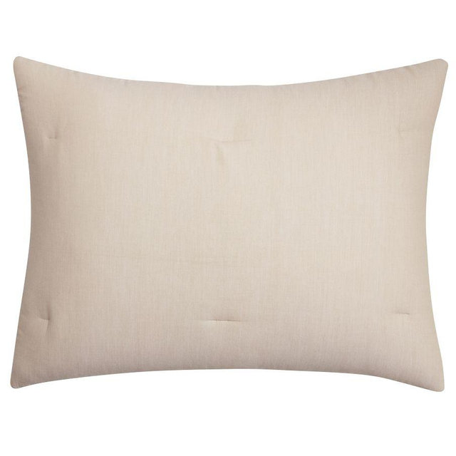 Dream Brushed Cotton Comforter Shams, Standard, Flax, Set of 2