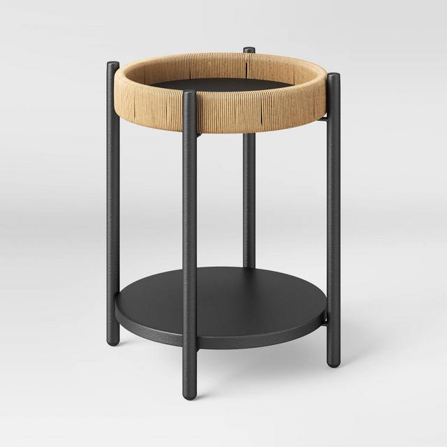 Wicker Wrapped Tiered Accent Table - Threshold™