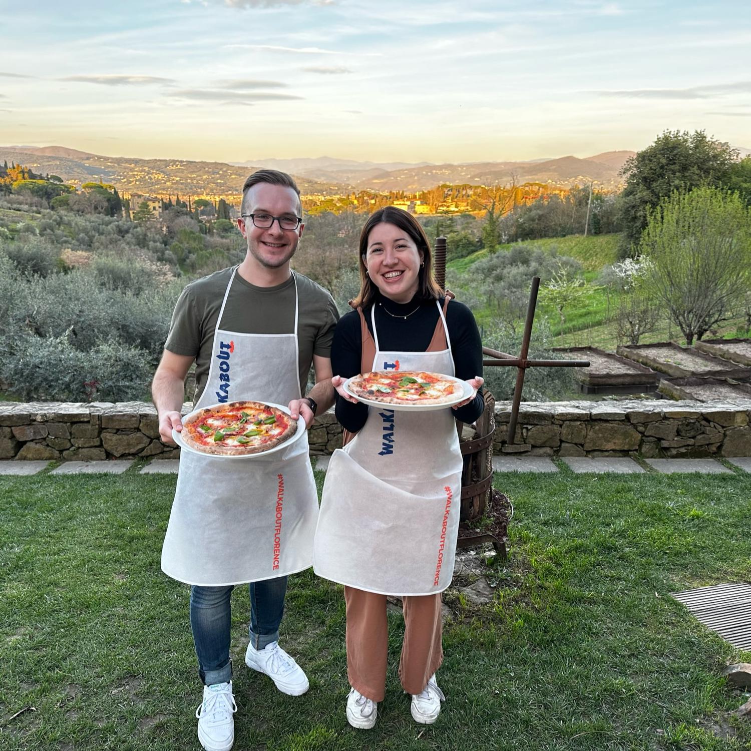 Pizza making class in Florence!