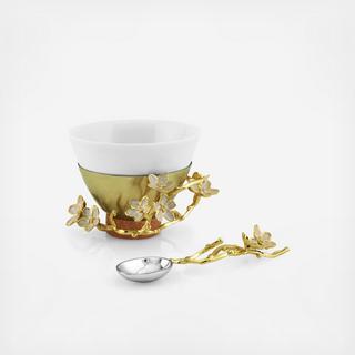 Cherry Blossom Small Bowl with Spoon