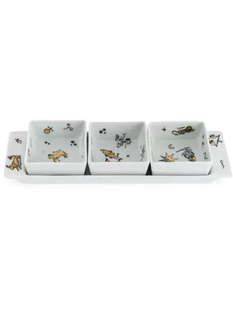 Fornasetti Astronomici appetizer set