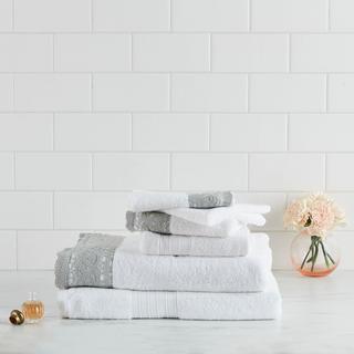 Lace Hem 6-Piece Towel Set