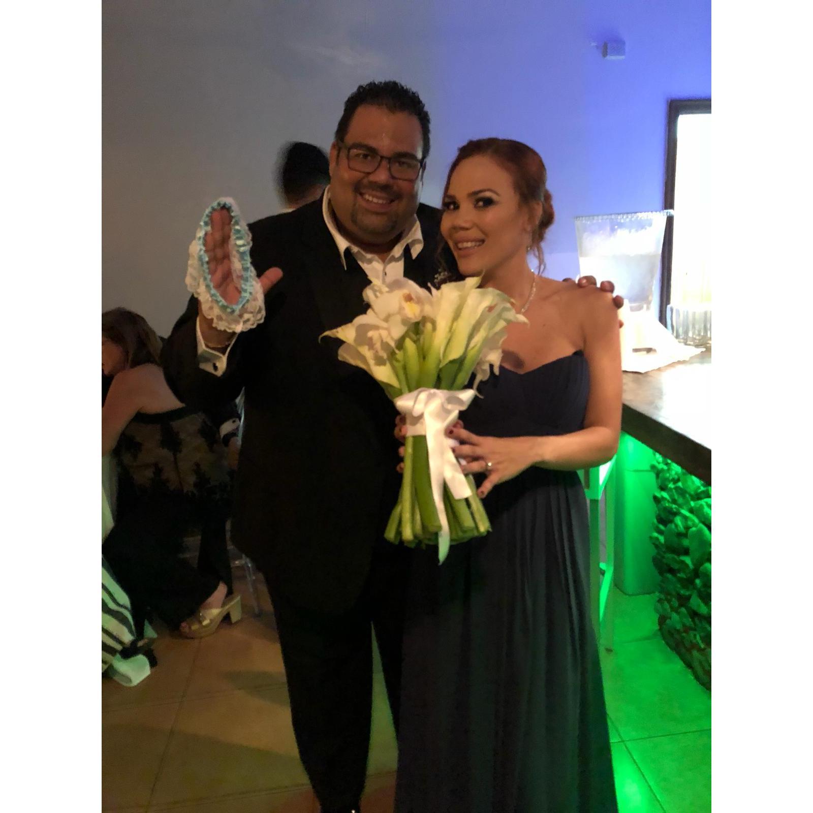 Noviembre 2018, en la boda de María... Nos llevamos el ramo y las flores 4 meses después, aquí planificando la nuestra.