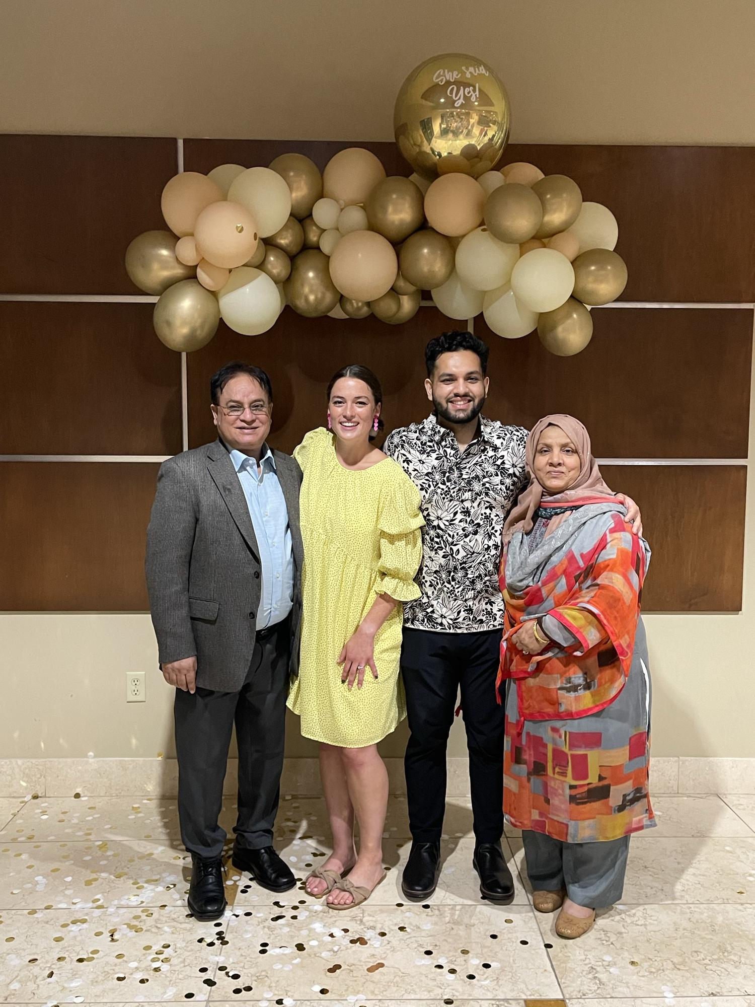 His parents and us at our engagement party!