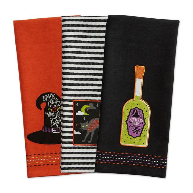 DII® Bewitched Embellished Halloween Kitchen Towels (Set of 3)