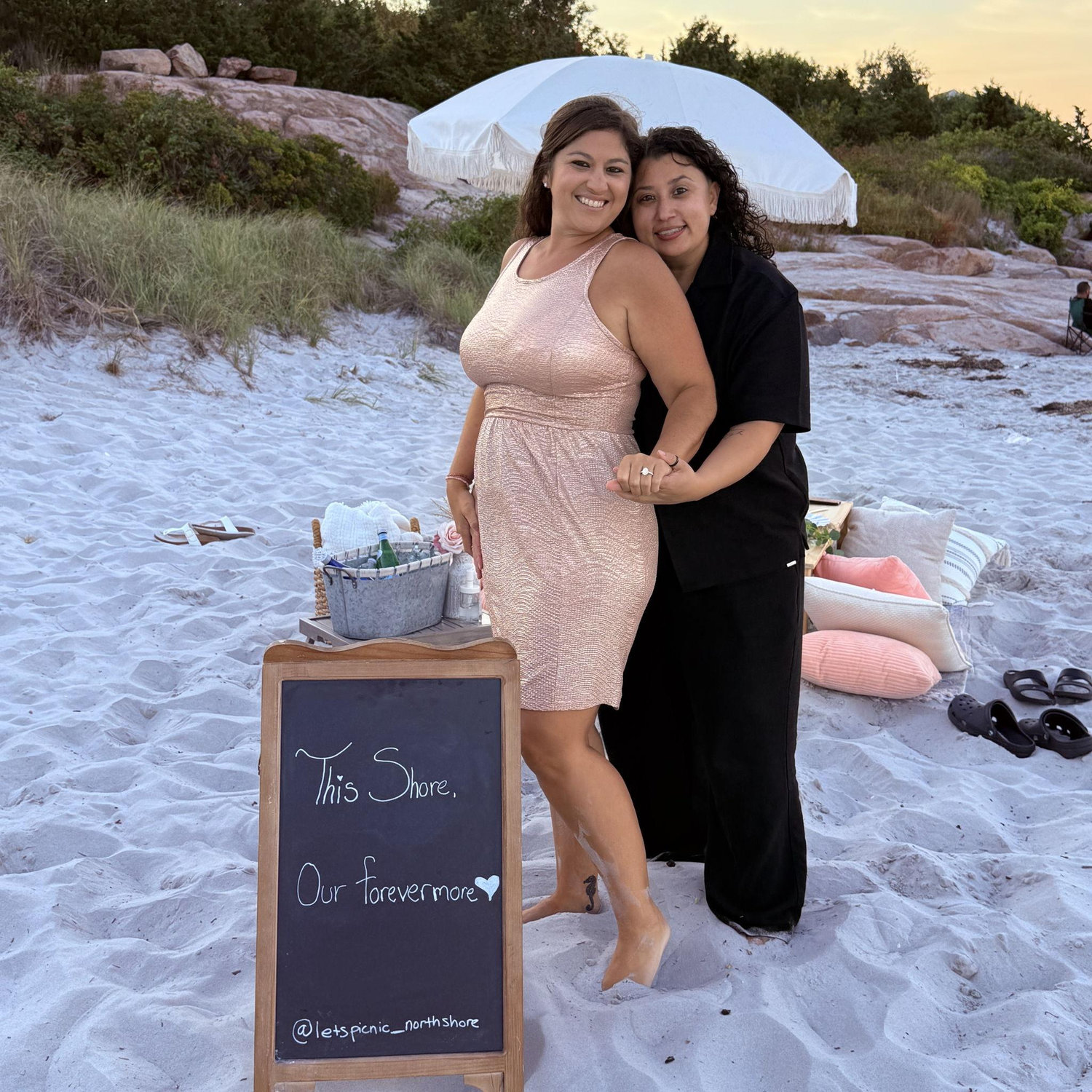 Naraly proposed at our favorite beach Wingersheek <3